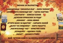Най-четени книги за месец септември 2026 Най-четени книги за месец септември 2026